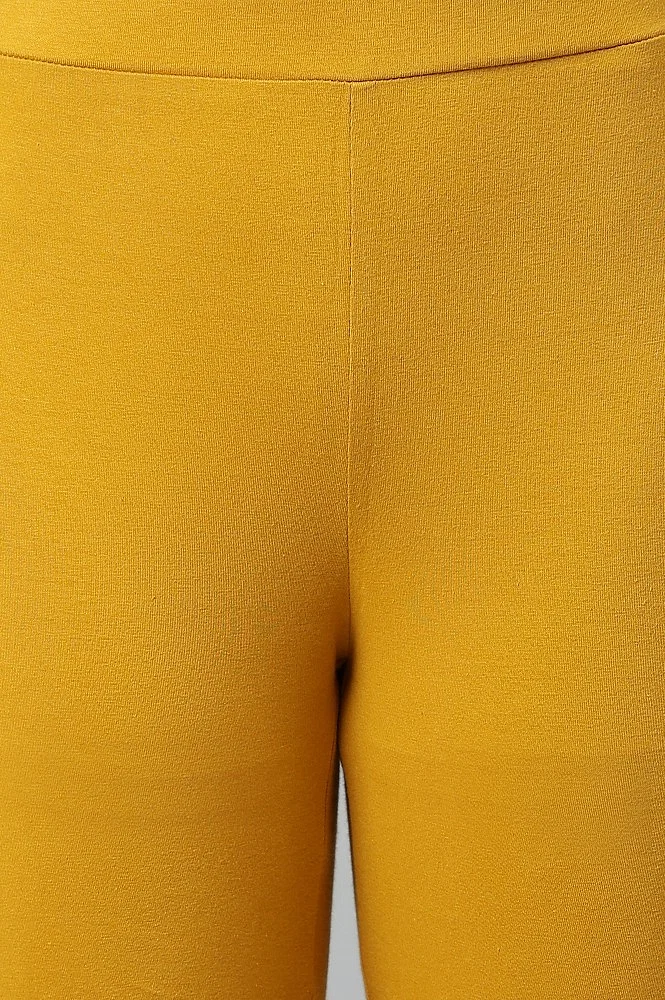 Mustard Colour Lycra Pants
