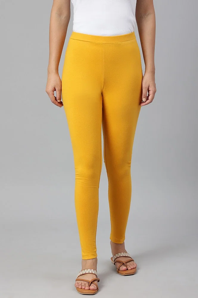 Mustard Colour Lycra Pants