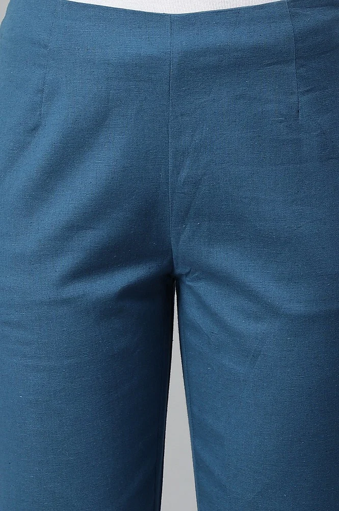 Women's Pants Blue Stone Print Casual Comfortable Pants - Temu
