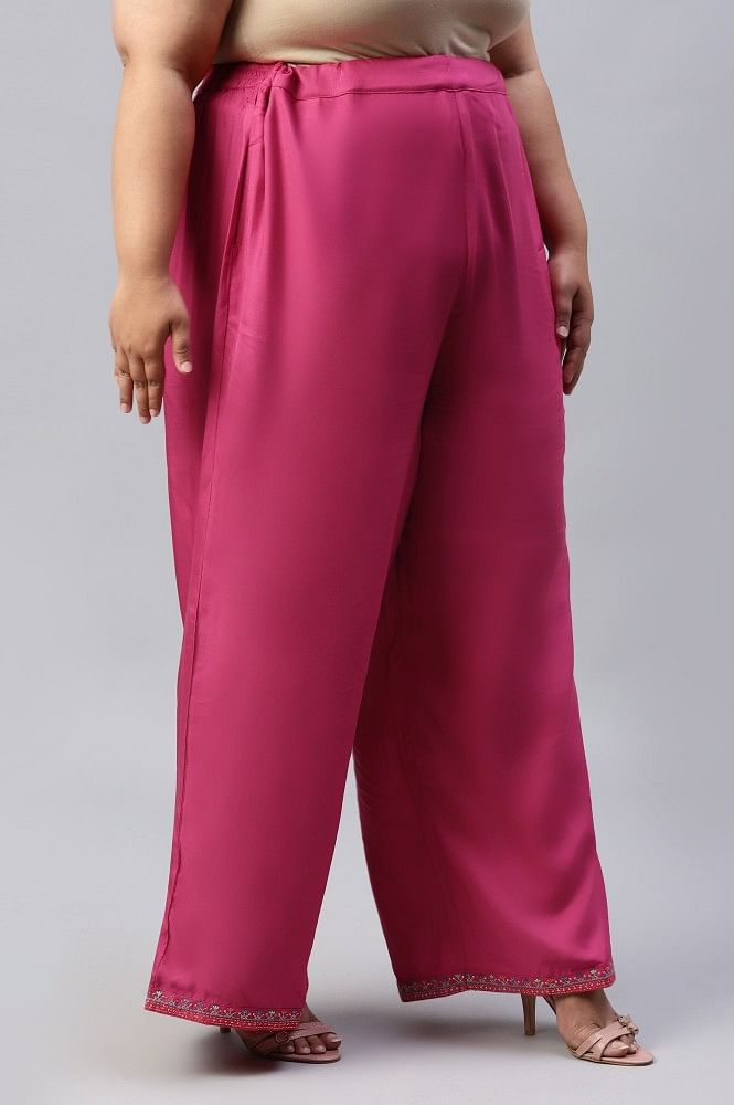 FOLD HOURGLASS Trousers Dark Pink | ISSEY MIYAKE ONLINE STORE UK
