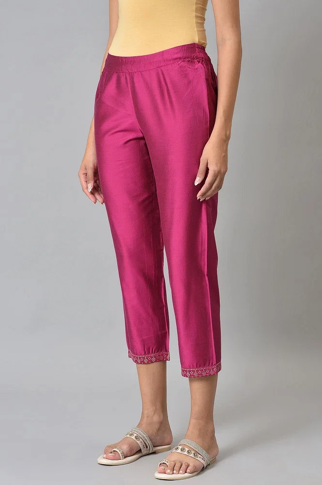 Hot Pink Linen Pants