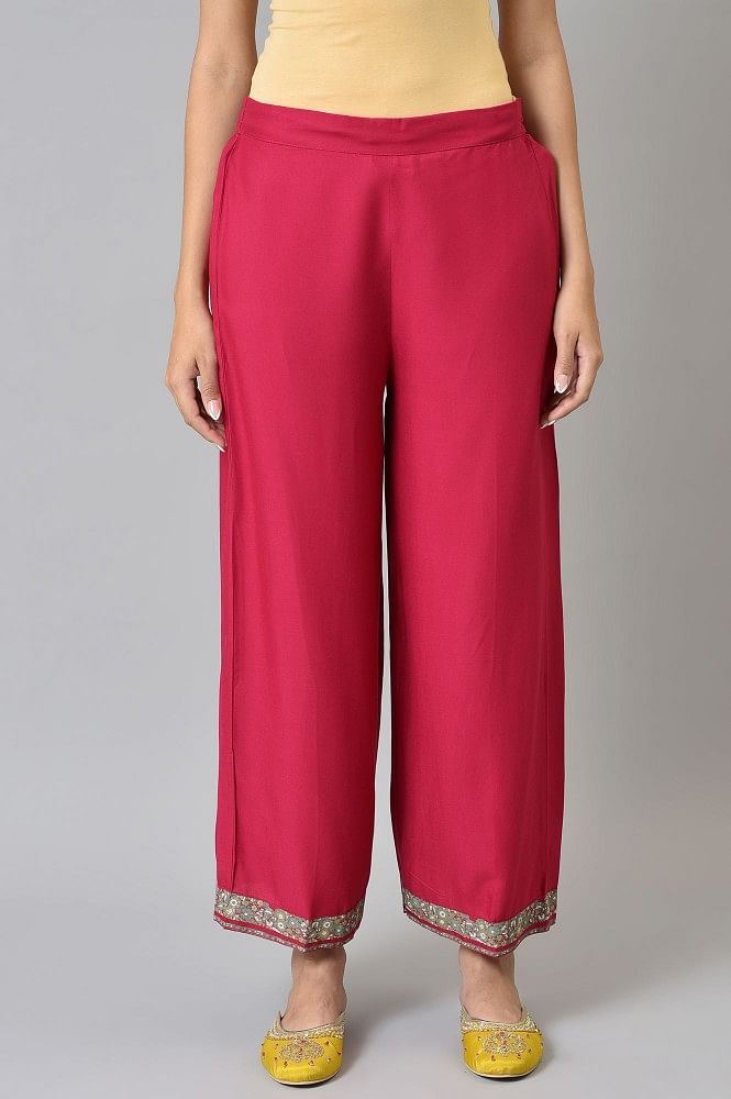 Buy Persian Blue Straight Parallel Pants Online  Shop for W