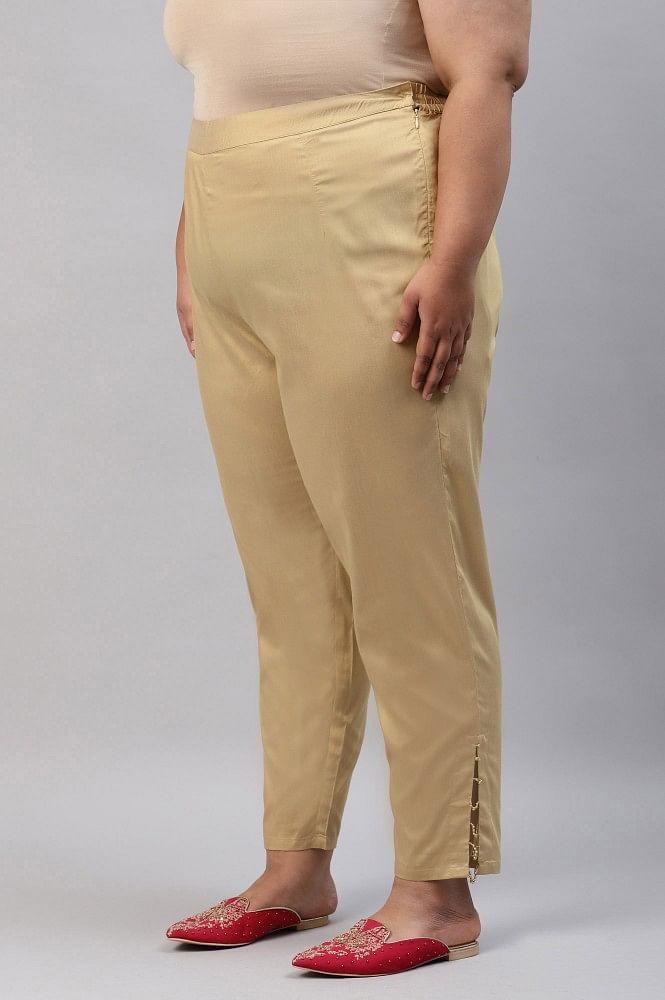 Buy Pink Box Pleated Elasticated Waist Khadi Pants Online at Jayporecom