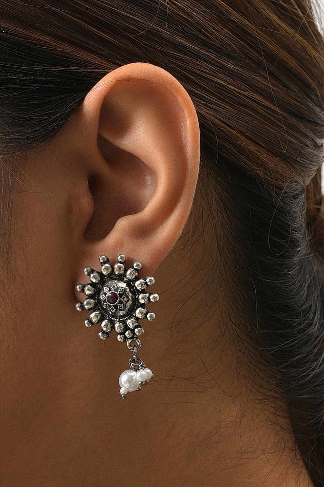 Oxidised Cuff Earrings Ear Cuffs Oxidized Chain Earrings Black Bar Earrings  Chain Earrings Ear Pin Ear Climbers Modern Earrings Bar Earrings - Etsy