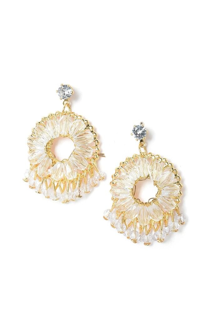 Flipkartcom  Buy Ethonica Black  White Glass Earrings Seed Beads  Earrings Beaded Earrings Drop Dangle Earrings Beads Alloy Drops   Danglers Online at Best Prices in India