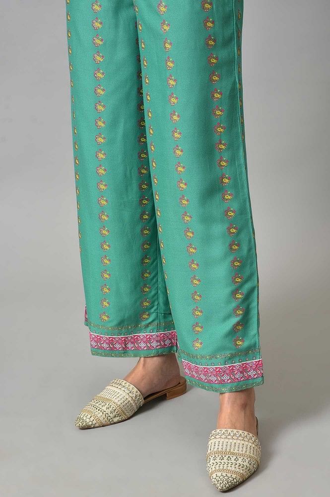 Eid Ramadan Women Summer New Ethnic Style Vintage Print Trousers Ladies  Casual Loose Dubai Islamic Clothing Muslim Fashion Pants - Women's Bottoms  - AliExpress