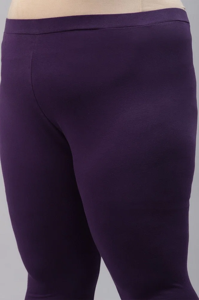 Purple And Black Cotton Ladies Exclusive Leggings, Size: Large And XL at Rs  110 in Varanasi