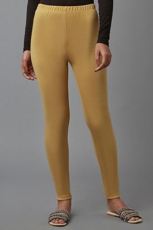 Gold Knitted Winter Tights