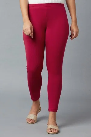 Buy Aurelia Pink Regular Fit Leggings for Women Online @ Tata CLiQ