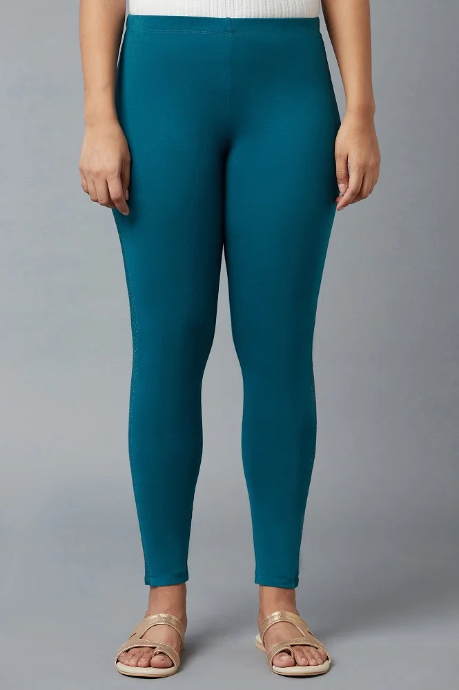 Zyia Active Size 12 Venom Ombre Metallic Light N Tight Leggings Teal Blue -  $30 - From Ashley