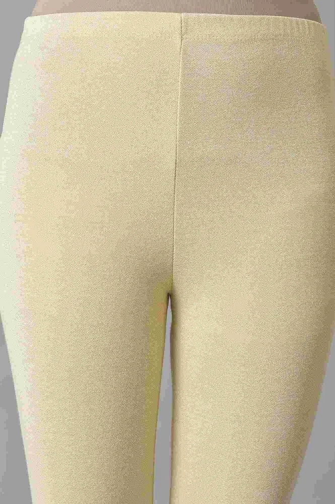 Buy Off-white Yarn-dyed Winter Tights Online - Aurelia