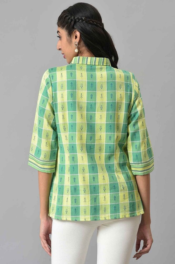 Buy Floral Print Collar-Neck A-line Kurta Online at Best Prices in India -  JioMart.