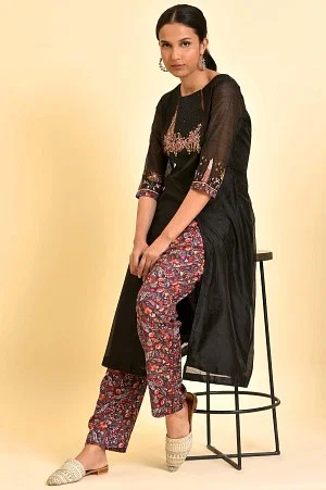 16 Ways To Style Your Long Kurtis With Palazzo Pants This Season - To Near  Me