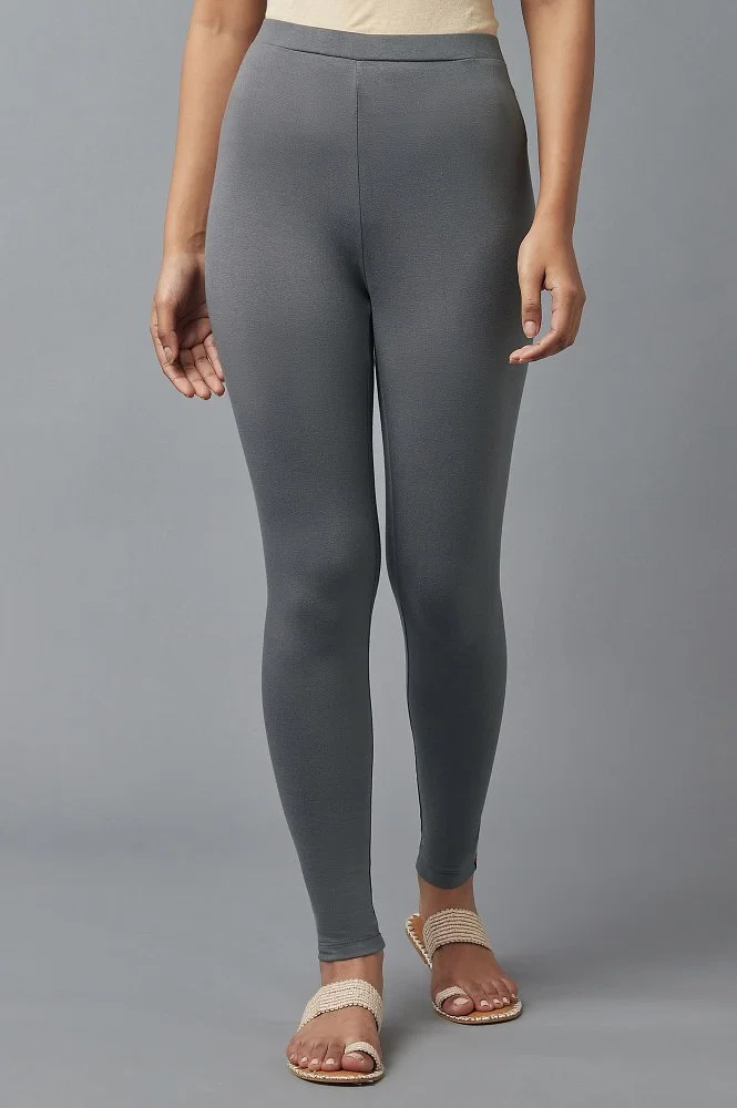 Buy Sweet Dreams Women Grey Solid Cotton Spandex Workout Tights (M) -  LP-3359A9 CHARCOAL MEL Online
