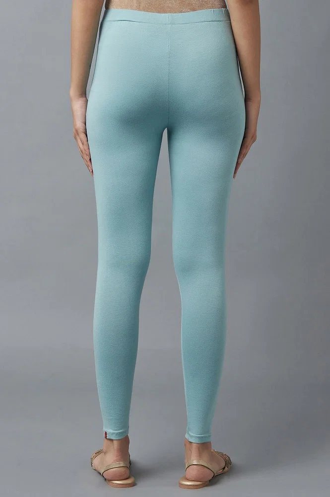 Dark Teal Cotton Full Length Leggings Tights - Made in USA - S : :  Clothing, Shoes & Accessories