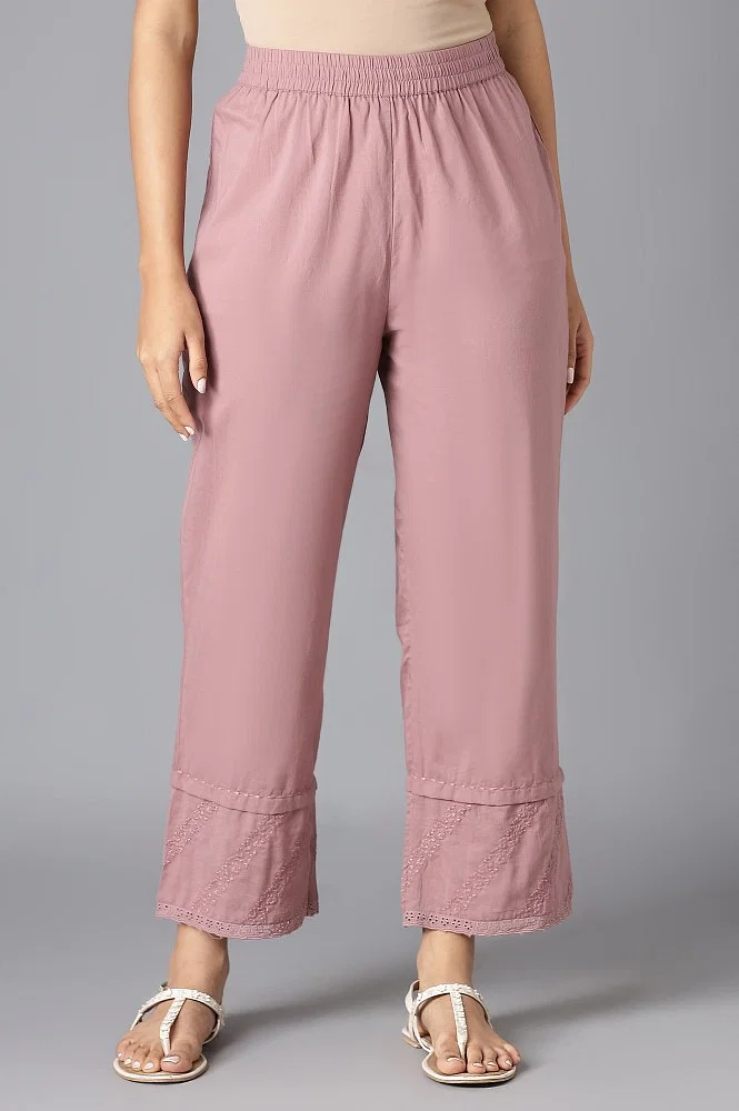 Wide-leg Pants - Pink - Ladies
