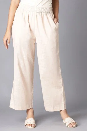 Buy online Beige Solids Wide Leg Trouser from bottom wear for Women by Klas  Nobl for ₹2250 at 50% off