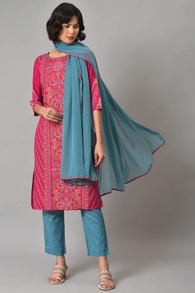 FALAK BY SHICHI STRAIGHT CUT KURTA WITH NARROW PANT READYMADE COLLECTION -  textiledeal.in