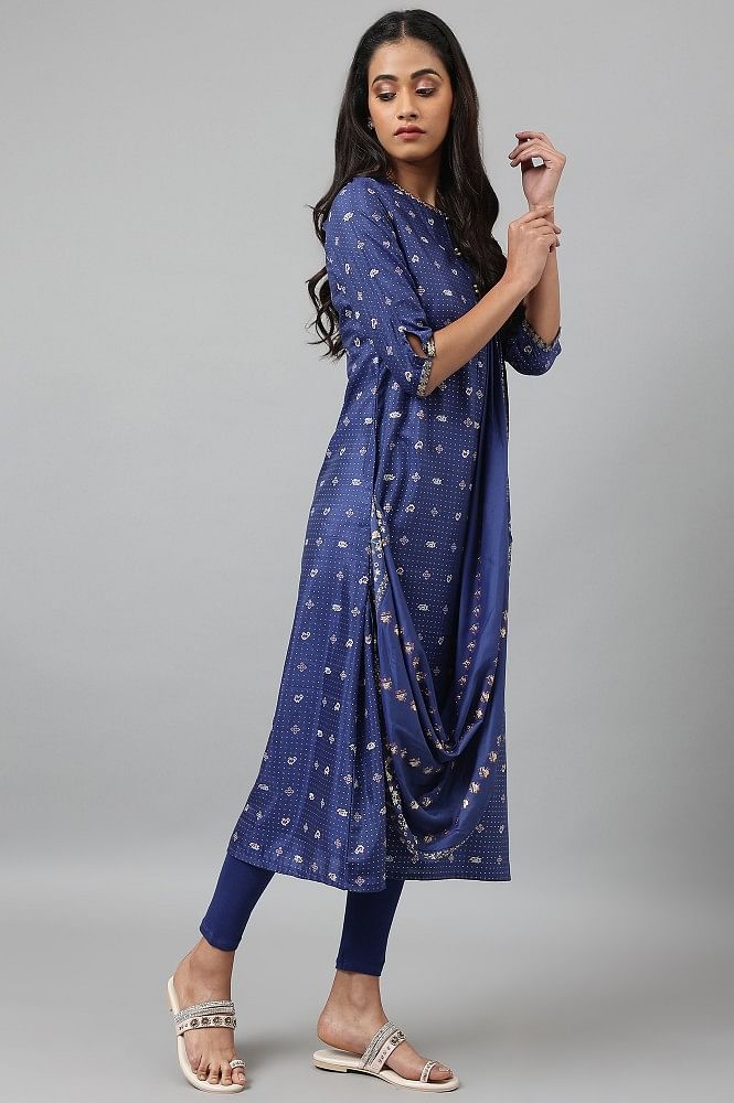 Buy online Blue Solid Kurta Pant Set With Dupatta from ethnic wear for  Women by Vaamsi for ₹799 at 73% off | 2024 Limeroad.com