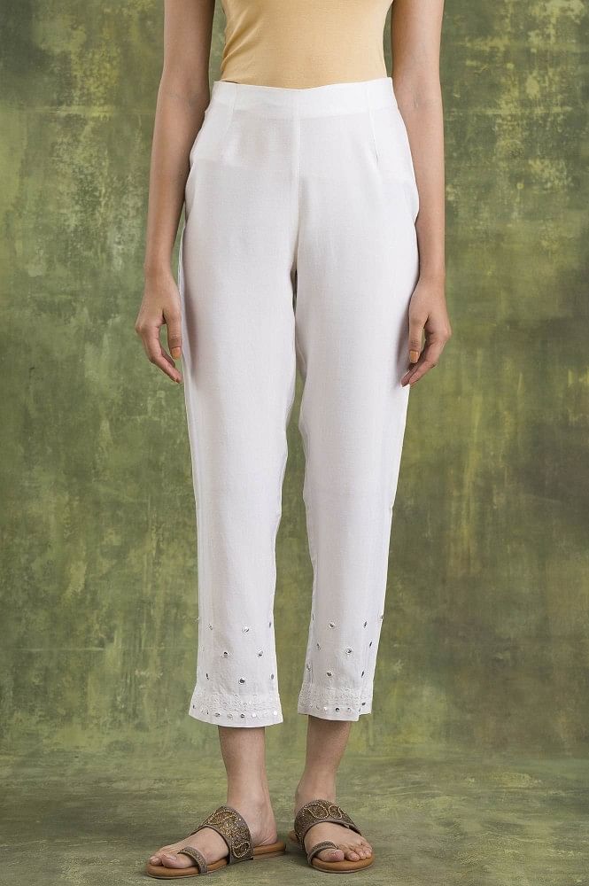 ASOS DESIGN skinny smart pants in white | ASOS