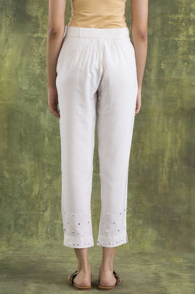 White kora handspun handwoven cotton trouser – GoCoop