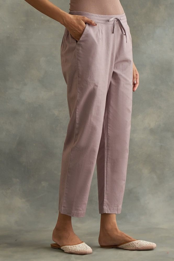 Solid High Waist Button Pants Casual Straight Leg Pants - Temu