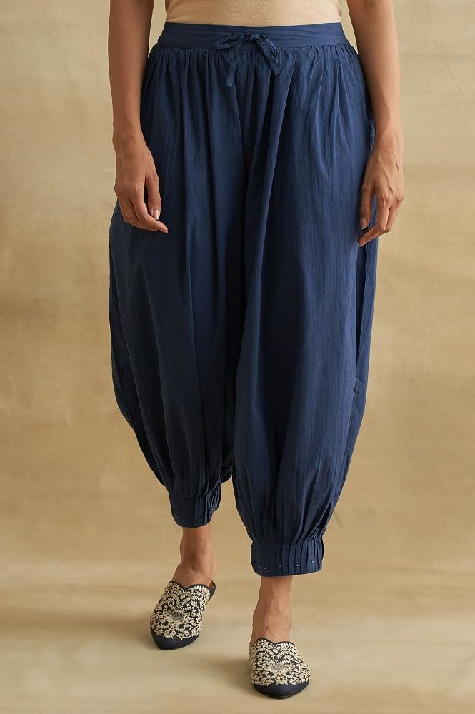 Buy Plus Size Pleated Salwar Pants  Plus Size Patiala Salwar Pants  Apella