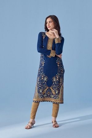 Buy online Printed Straight Woolen Kurti from winter wear for Women by Rage  for 1999 at 0 off  2023 Limeroadcom