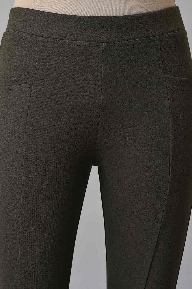 Buy Snug Fit High-Rise Marble Print Active Tights in Dark Grey with Side  Pocket Online India, Best Prices, COD - Clovia - AB0042D05