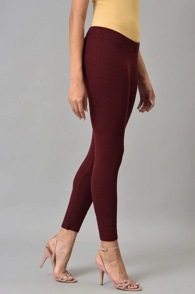 Buy Red Winter Knitted Tights Online - Shop for W