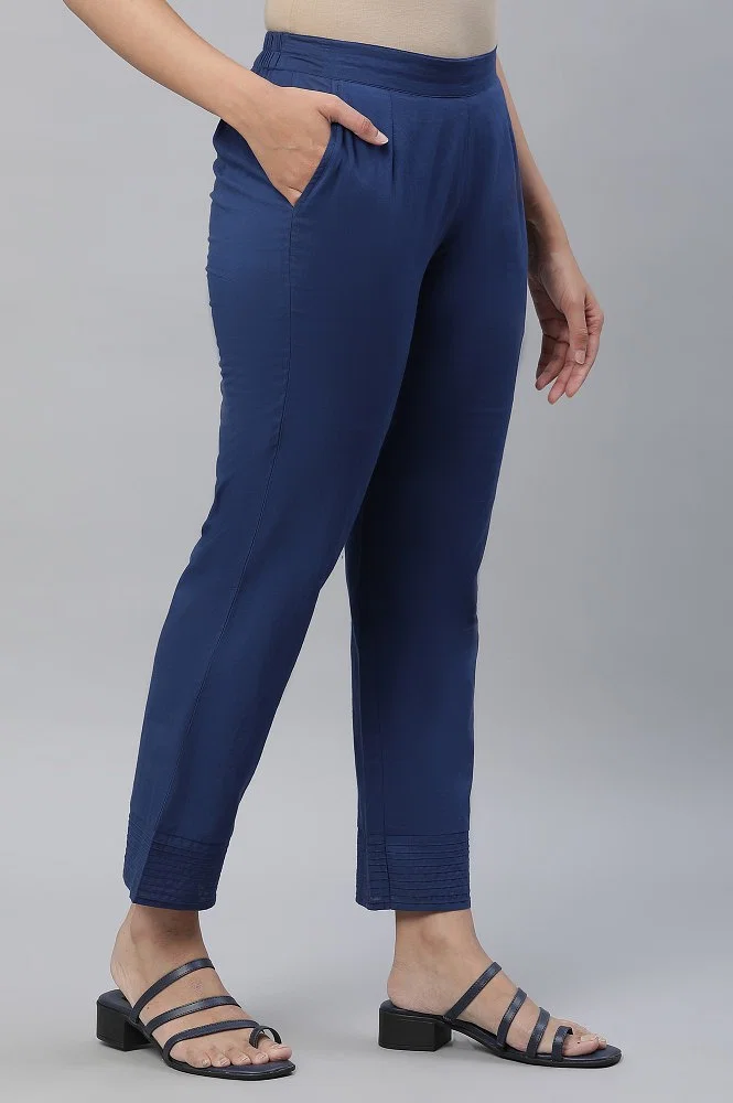 Buy Blue Flared Yoga Pants Online - Aurelia