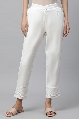 Buy Navy Blue Trousers & Pants for Women by AURELIA Online | Ajio.com