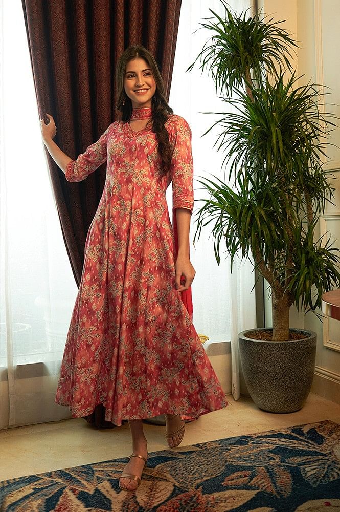 H Dot Hirwa Shehzadi Vol 2 Exclusive Anarkali Style Gown Dupatta Set  Wholesaler