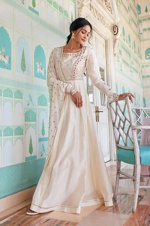 Indian Wedding Dress in Classic Jacket Trouser Style – Nameera by Farooq