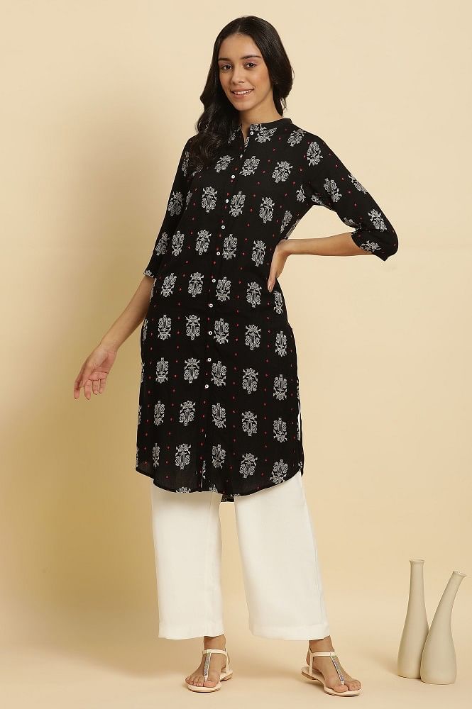 Pankh Shirt Style Embroidered Kurta Set – Label Niti Bothra