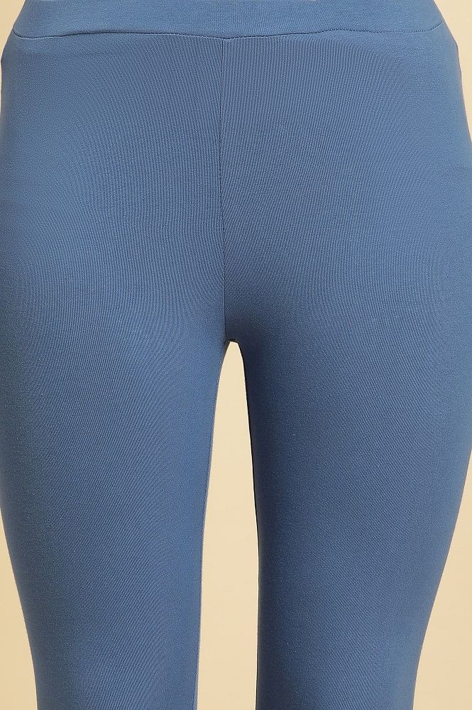 Buy online Blue Cotton, Lycra Legging from Capris & Leggings for Women by  Leebonee for ₹499 at 55% off | 2024 Limeroad.com