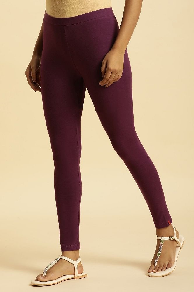 Women Dark Lavender Leggings – Vetha Creations
