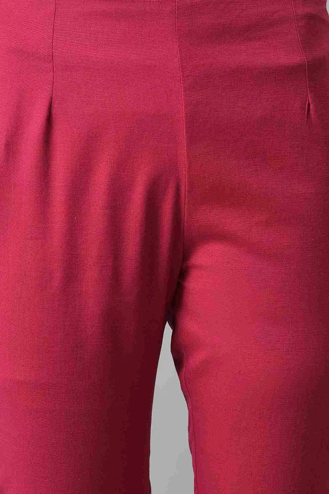 Buy Ecru Solid Light Festive Slim Pants Online - W for Woman