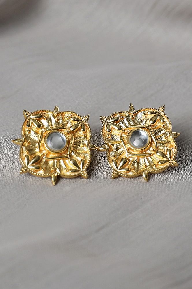 Antique silver wavy round clip earrings MONET C802 - Shop Damn Good Vintage  Earrings & Clip-ons - Pinkoi