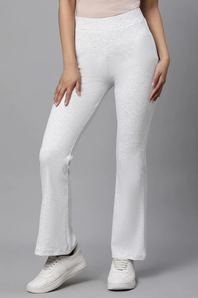 Buy Grey Winter Boot Cut Pants Online - Aurelia