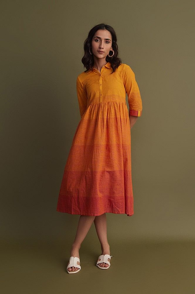 Artful Beauteous Orange Color Suit – Kaleendi