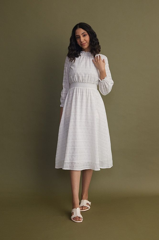 Buy White Dress Material for Women by Ethnic Junction Online | Ajio.com