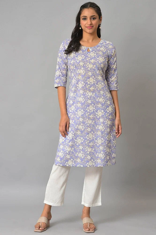 Buy Aurelia Women's Cotton Kurti & Jegging (23FEAS30378