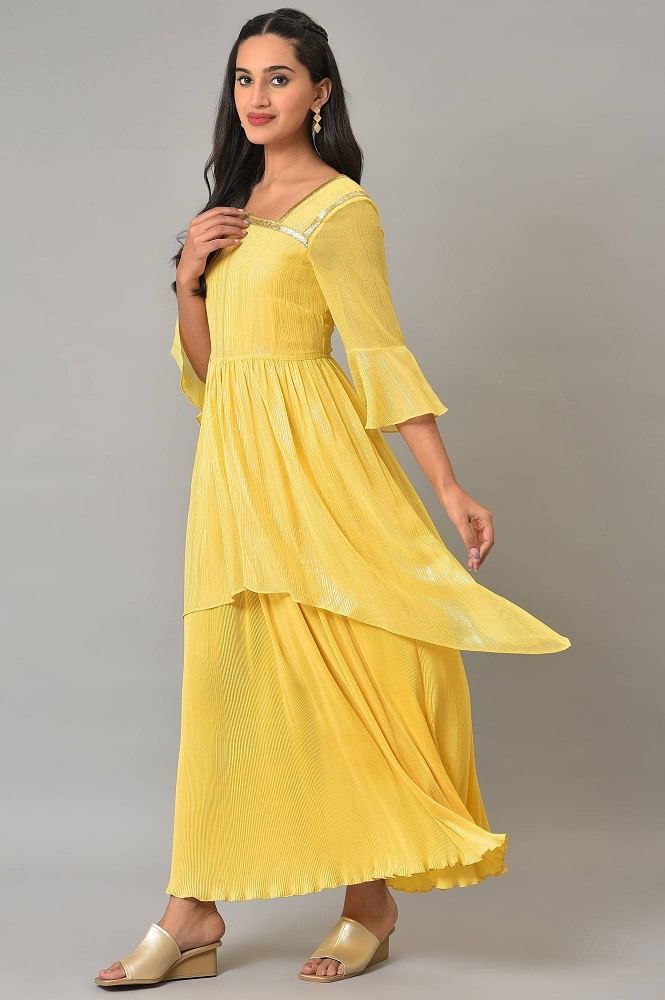 Bandhani printed dress(Single Piece) – Label Tasos