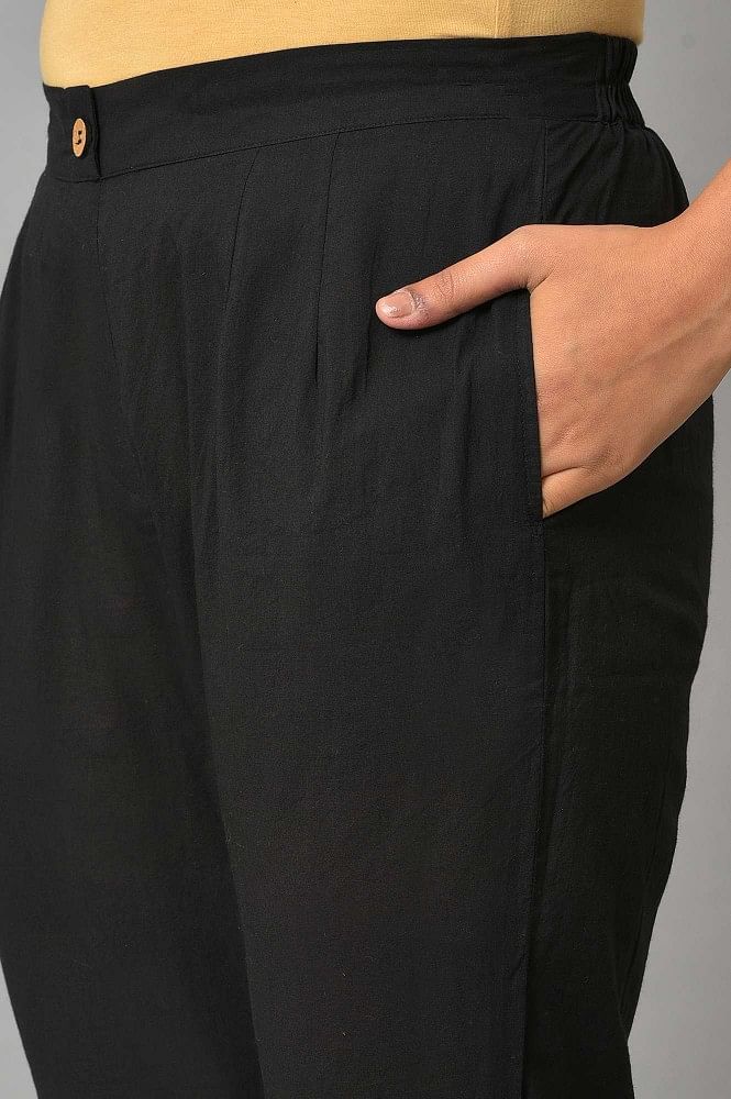 Trinity Stretch Wool Trousers - Black | Universal Standard