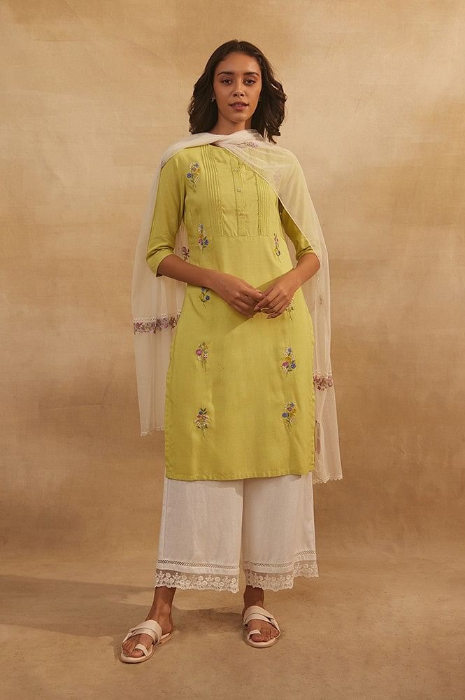 Zari Work Light Green Georgette Semi Stitched Palazzo Suit Set | YOUR  CHOICE-3723 | Cilory.com