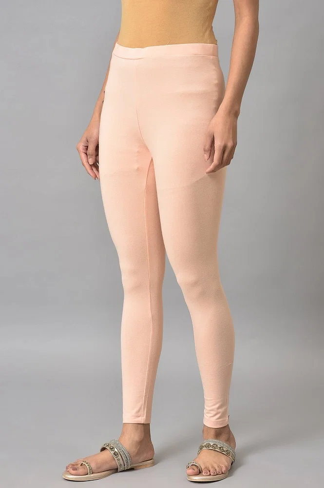 Women's White Leggings - Cotton & Spandex | Black White Beige | Black White  Beige