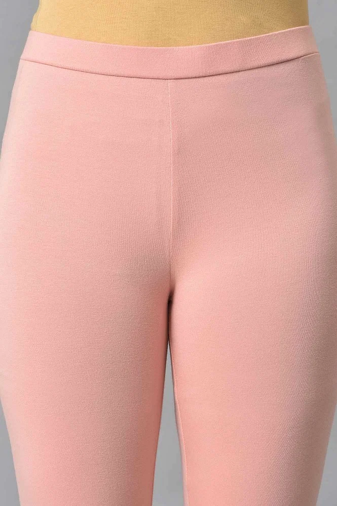 Buy Coral Cotton Jersey Tights Online - W for Woman