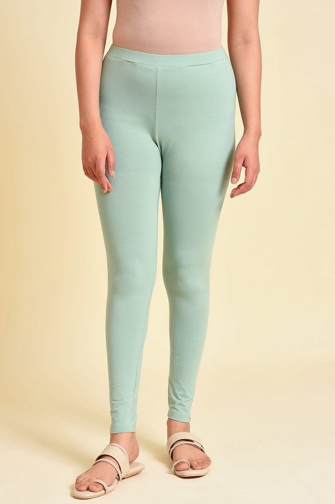 21% OFF on Paranoid Sea Green Cotton Lycra Ankle Length Leggings on  Snapdeal | PaisaWapas.com
