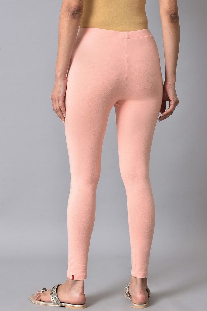 Buy SET THE PACE PINK FITTED TIGHTS for Women Online in India